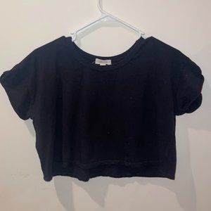 Women's Black Crop Top